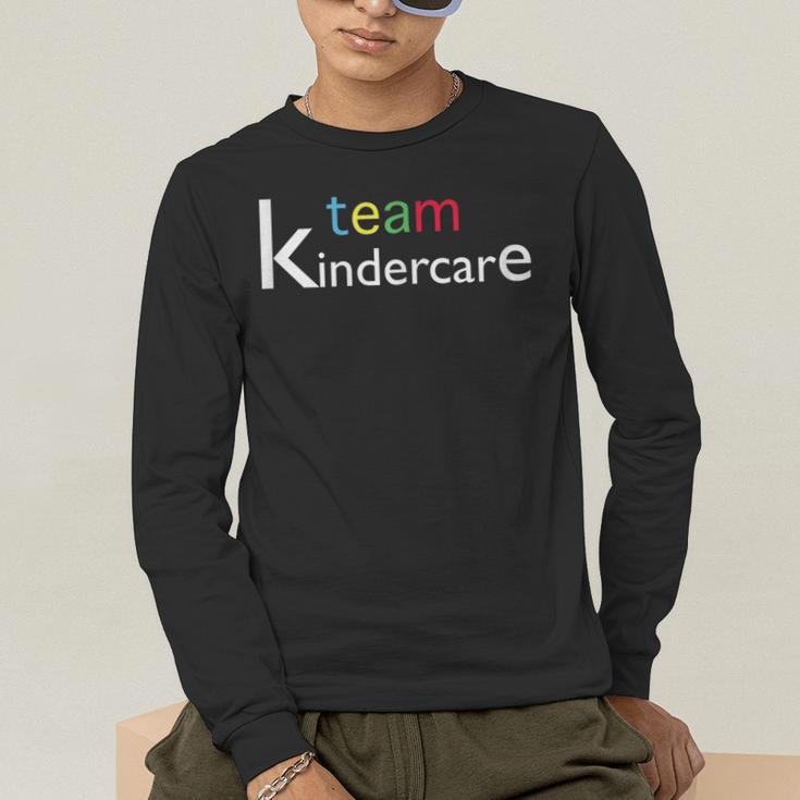 Team Kindercare Teacher Back To School Shirt T-Shirt Men's Long Sleeve T-Shirt, funny gift Team Kindercare Teacher Back To School Shirt T-Shirt Men's Long Sleeve T-Shirt, funny gift