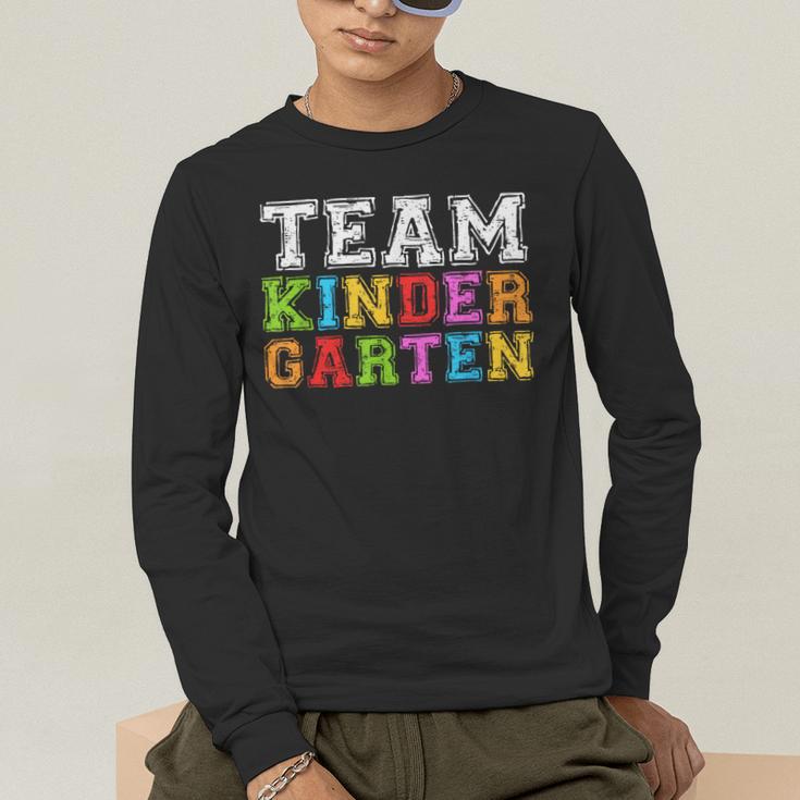 Team Kindergarten Shirt Boy Girl Teacher Graduation Men's Long Sleeve T-Shirt, funny gift