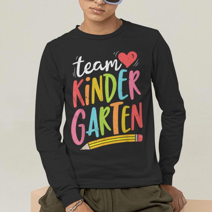 Team Kindergarten Teacher Student Back To School Men's Long Sleeve T-Shirt, funny gift Team Kindergarten Teacher Student Back To School Men's Long Sleeve T-Shirt, funny gift
