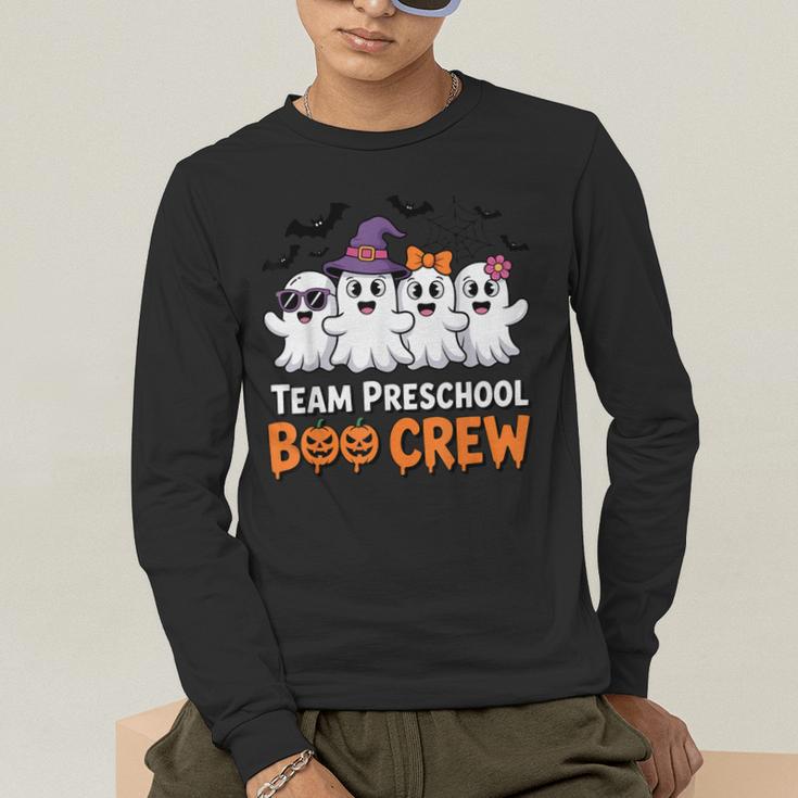 Team Preschool Boo Crew Halloween Teacher Student Costume Men's Long Sleeve T-Shirt, funny gift Team Preschool Boo Crew Halloween Teacher Student Costume Men's Long Sleeve T-Shirt, funny gift