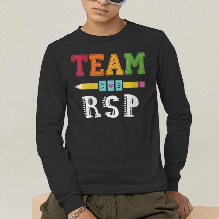 Team RSP RSP Teacher Kindergarten Teacher Men's Long Sleeve T-Shirt, funny gift Team RSP RSP Teacher Kindergarten Teacher Men's Long Sleeve T-Shirt, funny gift