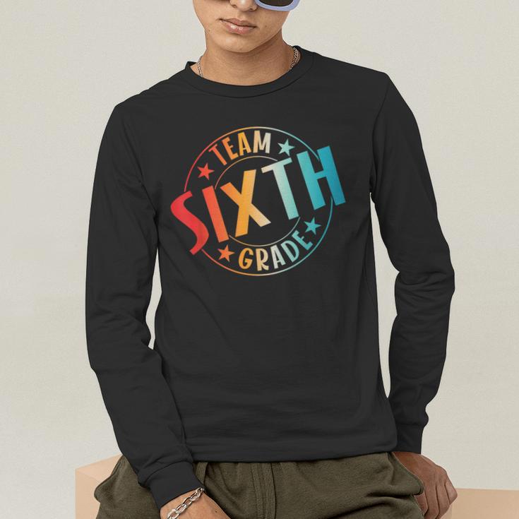 Team Sixth Grade Teacher Student Back To School 6th Grade Men's Long Sleeve T-Shirt, funny gift Team Sixth Grade Teacher Student Back To School 6th Grade Men's Long Sleeve T-Shirt, funny gift