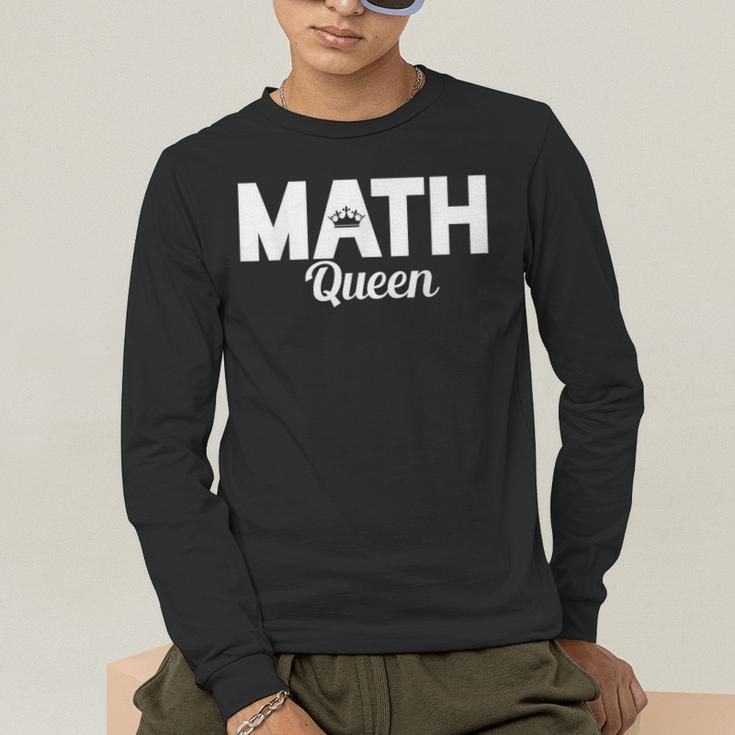 TeeArt Math Mathematics Queen Math Teacher Men's Long Sleeve T-Shirt, funny gift TeeArt Math Mathematics Queen Math Teacher Men's Long Sleeve T-Shirt, funny gift