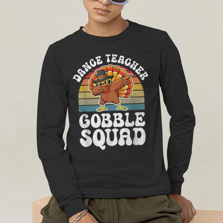 Thanksgiving Dance Teacher Gobble Squad Turkey Men's Long Sleeve T-Shirt, funny gift Thanksgiving Dance Teacher Gobble Squad Turkey Men's Long Sleeve T-Shirt, funny gift