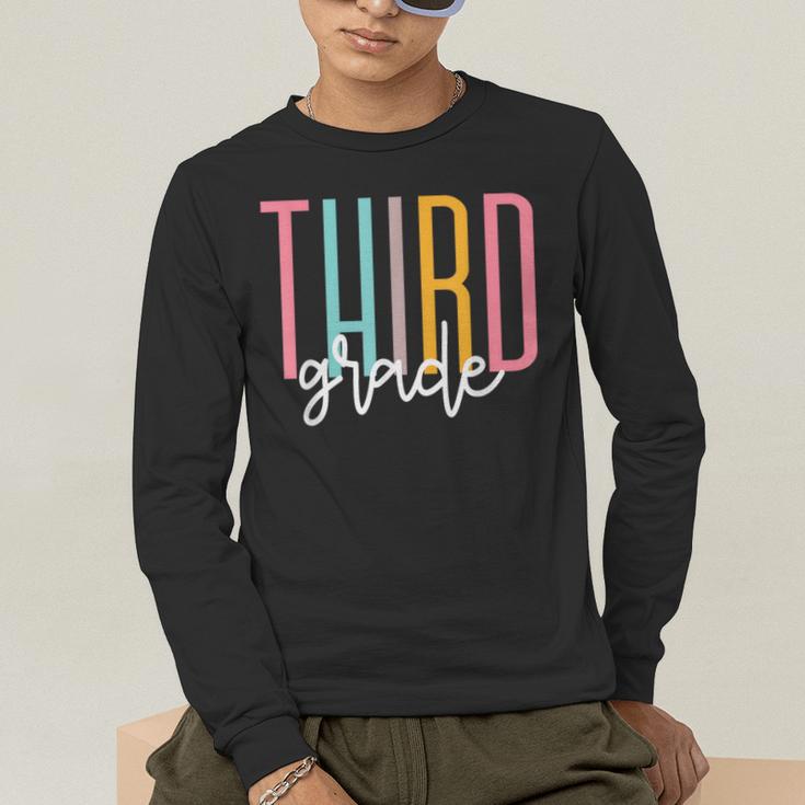 Third Grade Girls Boys Teacher Team 3rd Grade Squad Men's Long Sleeve T-Shirt, funny gift
