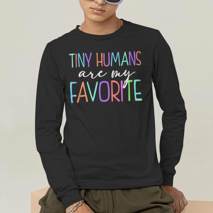 Tiny Humans Are My Favorite Daycare Provider Teacher Daycare Men's Long Sleeve T-Shirt, funny gift Tiny Humans Are My Favorite Daycare Provider Teacher Daycare Men's Long Sleeve T-Shirt, funny gift