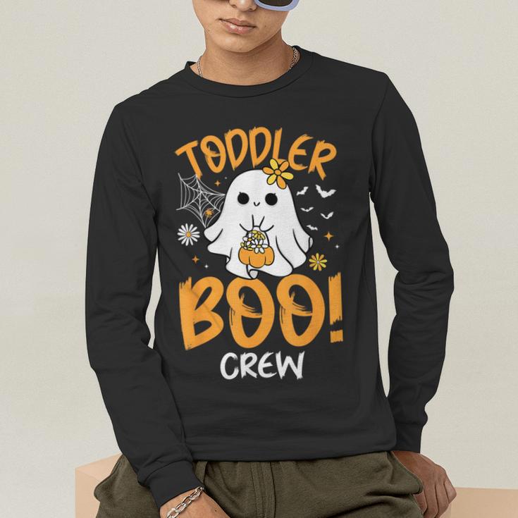 Toddler Boo Crew Babysitters Daycare Teacher Halloween Party Men's Long Sleeve T-Shirt, funny gift