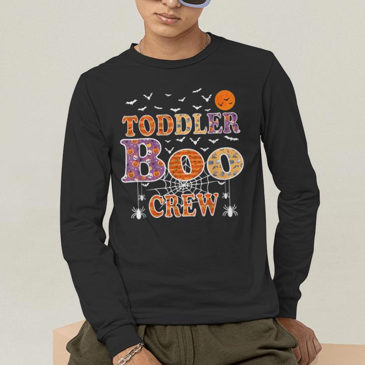 Toddler Boo Crew Halloween Daycare Teacher Kids Men's Long Sleeve T-Shirt, funny gift