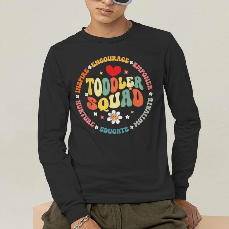 Toddler Squad Pre-K Teacher Pre School Back To School Men's Long Sleeve T-Shirt, funny gift Toddler Squad Pre-K Teacher Pre School Back To School Men's Long Sleeve T-Shirt, funny gift