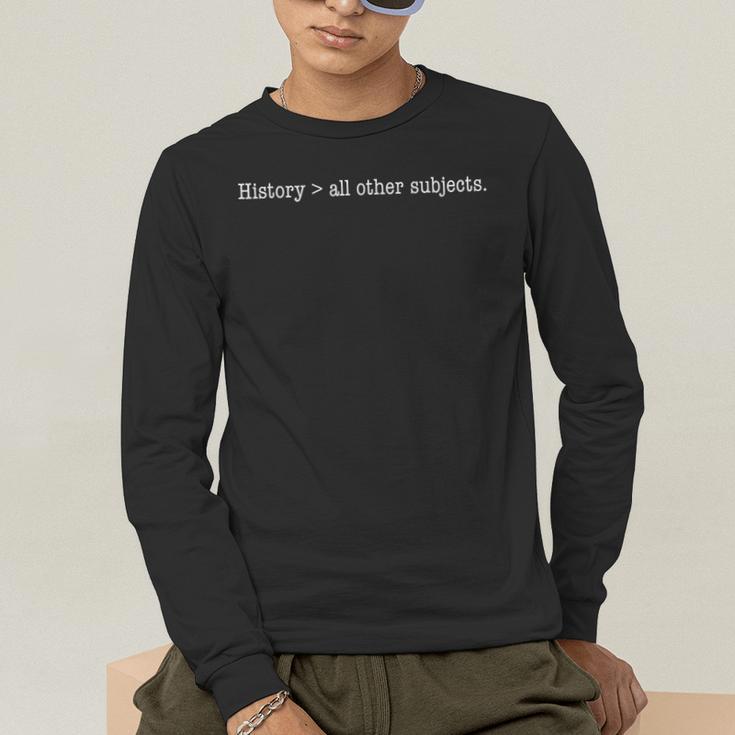 History Buff For Students Professors-History Teacher Men Women Girls Kids Men's Long Sleeve T-Shirt, funny gift History Buff For Students Professors-History Teacher Men Women Girls Kids Men's Long Sleeve T-Shirt, funny gift