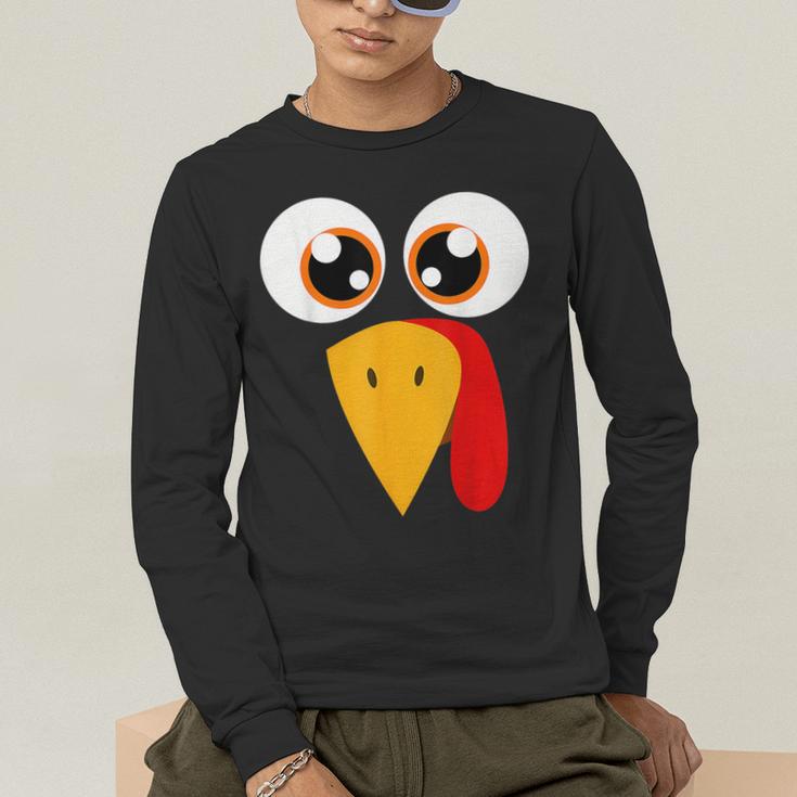 Turkey Face Halloween Costume Thanksgiving Teacher Nurse Men's Long Sleeve T-Shirt, funny gift Turkey Face Halloween Costume Thanksgiving Teacher Nurse Men's Long Sleeve T-Shirt, funny gift