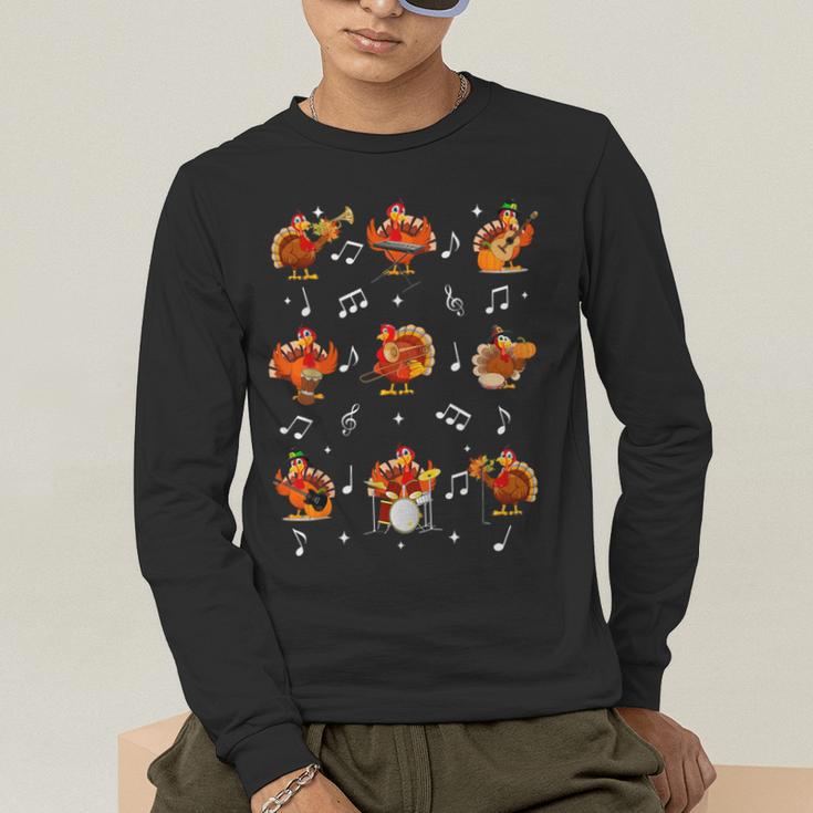 Turkey Squad Music Note Music Teacher Thanksgiving Men's Long Sleeve T-Shirt, funny gift Turkey Squad Music Note Music Teacher Thanksgiving Men's Long Sleeve T-Shirt, funny gift