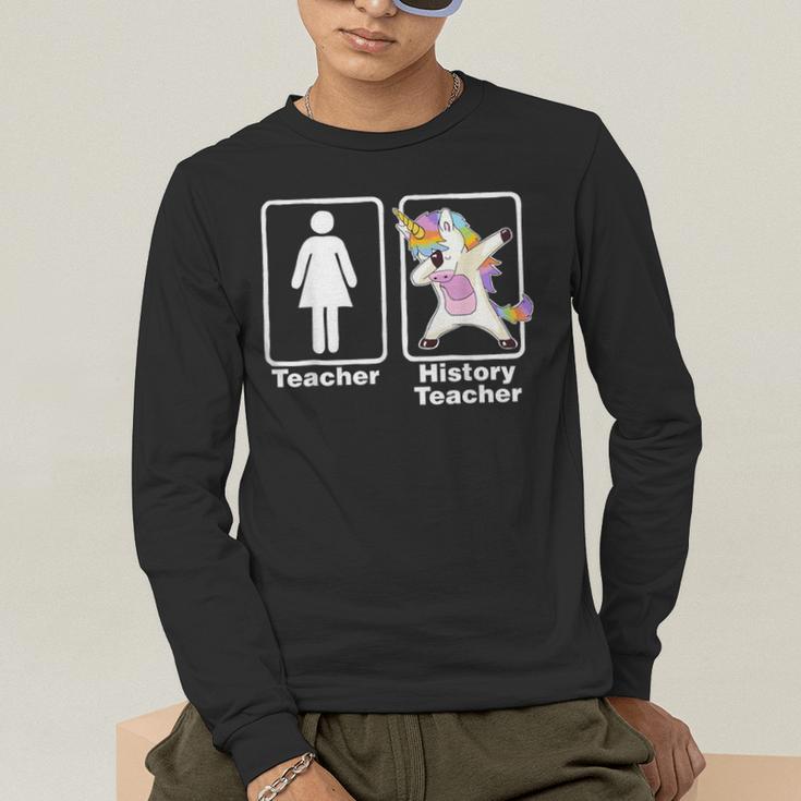 Unicorn History Teacher T-Shirt History Teacher Men's Long Sleeve T-Shirt, funny gift Unicorn History Teacher T-Shirt History Teacher Men's Long Sleeve T-Shirt, funny gift