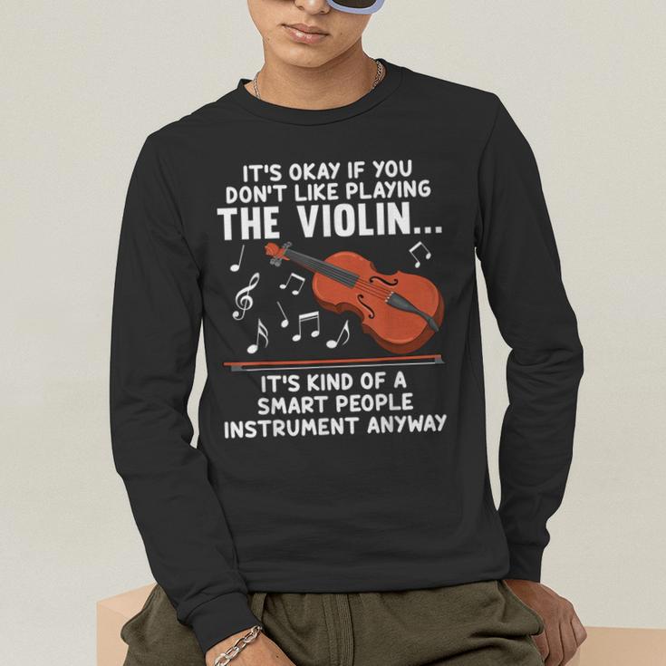 Violin Player Costume For Men Women Violin Teacher Violinist Men's Long Sleeve T-Shirt, funny gift Violin Player Costume For Men Women Violin Teacher Violinist Men's Long Sleeve T-Shirt, funny gift