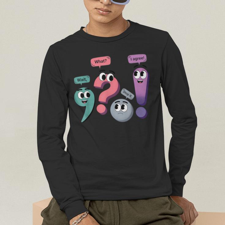 Wait What Stop It I Agree Grammar English Teacher Men's Long Sleeve T-Shirt, funny gift Wait What Stop It I Agree Grammar English Teacher Men's Long Sleeve T-Shirt, funny gift