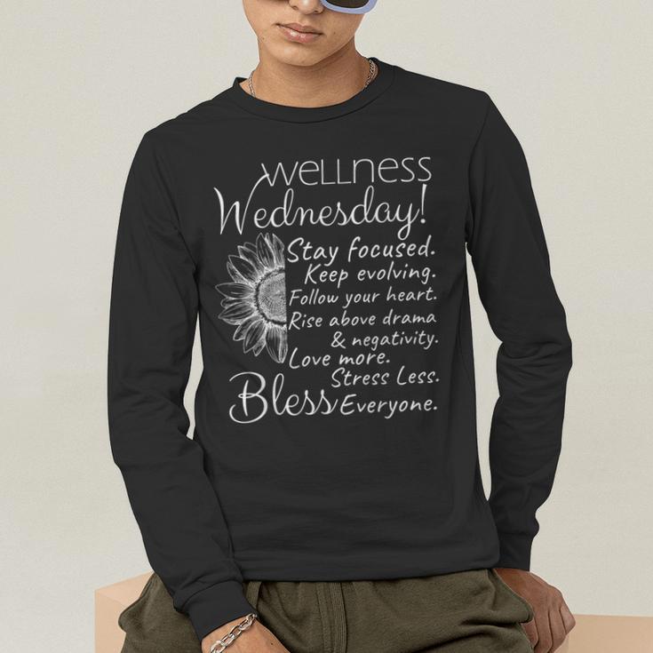 Wellness Wednesday Nurse Counselor Teacher Quotes Men's Long Sleeve T-Shirt, funny gift Wellness Wednesday Nurse Counselor Teacher Quotes Men's Long Sleeve T-Shirt, funny gift