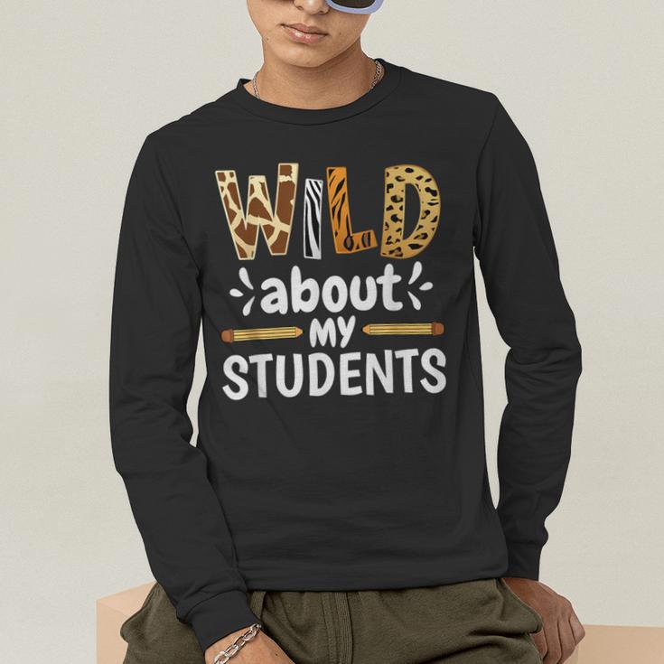 Wild About My Students School Teachers And Students Men's Long Sleeve T-Shirt, funny gift Wild About My Students School Teachers And Students Men's Long Sleeve T-Shirt, funny gift