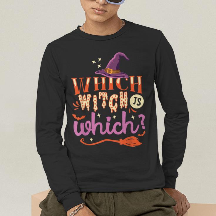 Which Witch Is Which Halloween English Teacher Men's Long Sleeve T-Shirt, funny gift Which Witch Is Which Halloween English Teacher Men's Long Sleeve T-Shirt, funny gift