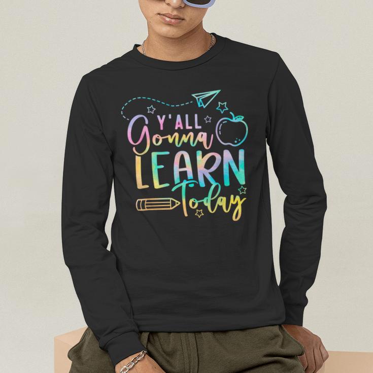 Y'All Gonna Learn Today Back To School Teacher Kids Men's Long Sleeve T-Shirt, funny gift Y'All Gonna Learn Today Back To School Teacher Kids Men's Long Sleeve T-Shirt, funny gift