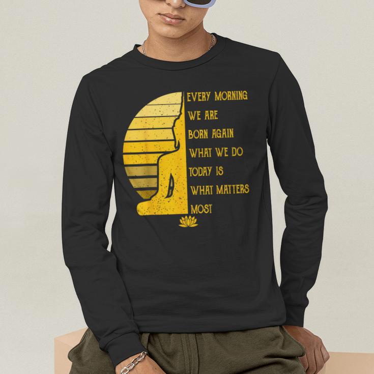 Yoga Meditation Buddha Yoga Teacher T-Shirt Men's Long Sleeve T-Shirt, funny gift Yoga Meditation Buddha Yoga Teacher T-Shirt Men's Long Sleeve T-Shirt, funny gift