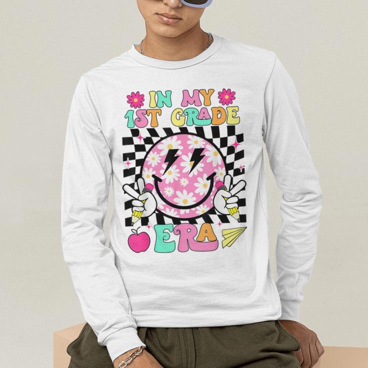 In My 1st Grade Era Smile Face Back To School Teacher Kid Men's Long Sleeve T-Shirt, funny gift In My 1st Grade Era Smile Face Back To School Teacher Kid Men's Long Sleeve T-Shirt, funny gift