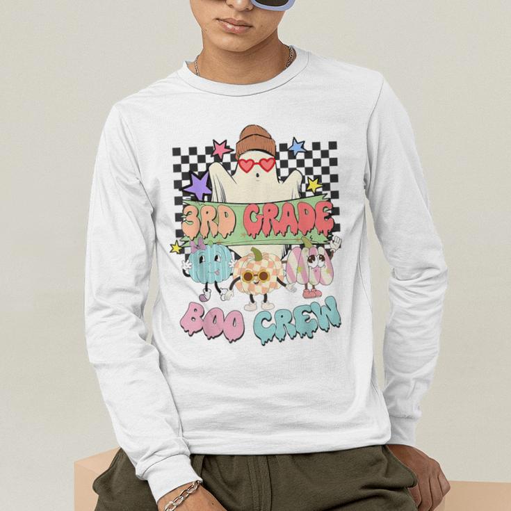 3rd Grade Boo Crew Third Grade Halloween Costume Teacher Kid Men's Long Sleeve T-Shirt, funny gift 3rd Grade Boo Crew Third Grade Halloween Costume Teacher Kid Men's Long Sleeve T-Shirt, funny gift