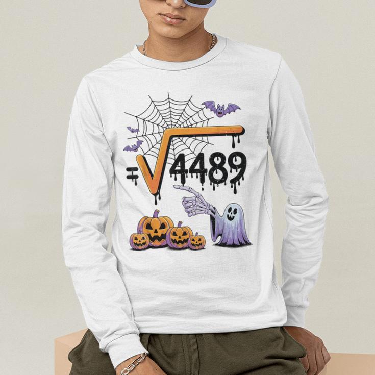 4489 Square Root 67 Math Teacher Halloween Costume Professor Men's Long Sleeve T-Shirt, funny gift 4489 Square Root 67 Math Teacher Halloween Costume Professor Men's Long Sleeve T-Shirt, funny gift