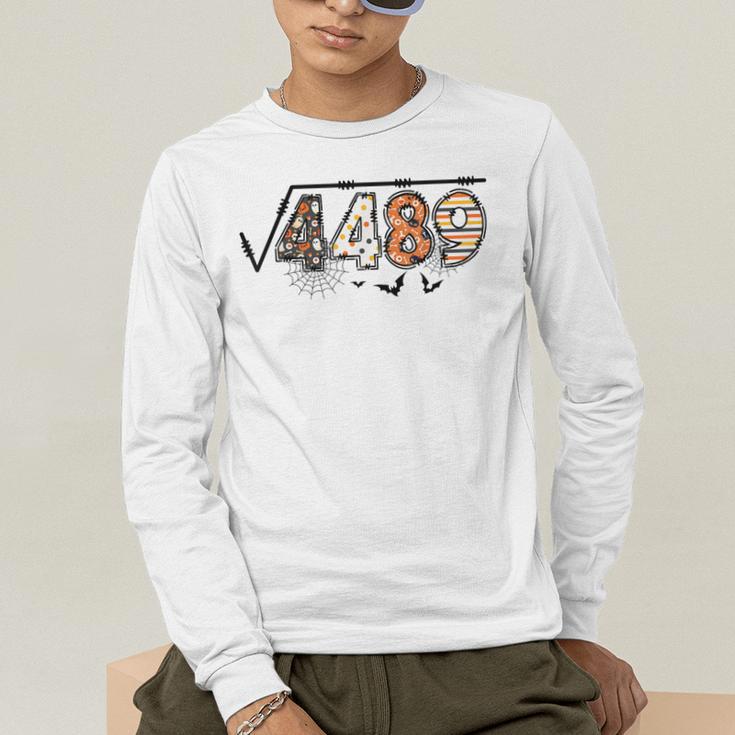 6 7 Square Root Of 4489 Slang Math Teacher Halloween Men's Long Sleeve T-Shirt, funny gift 6 7 Square Root Of 4489 Slang Math Teacher Halloween Men's Long Sleeve T-Shirt, funny gift