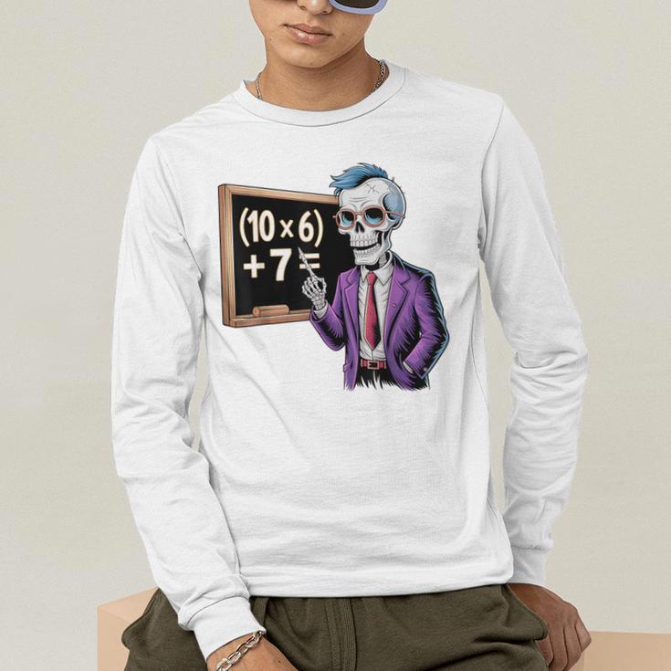 67 Math Teacher Meme Brainrot Six Seven Halloween Equation Men's Long Sleeve T-Shirt, funny gift 67 Math Teacher Meme Brainrot Six Seven Halloween Equation Men's Long Sleeve T-Shirt, funny gift