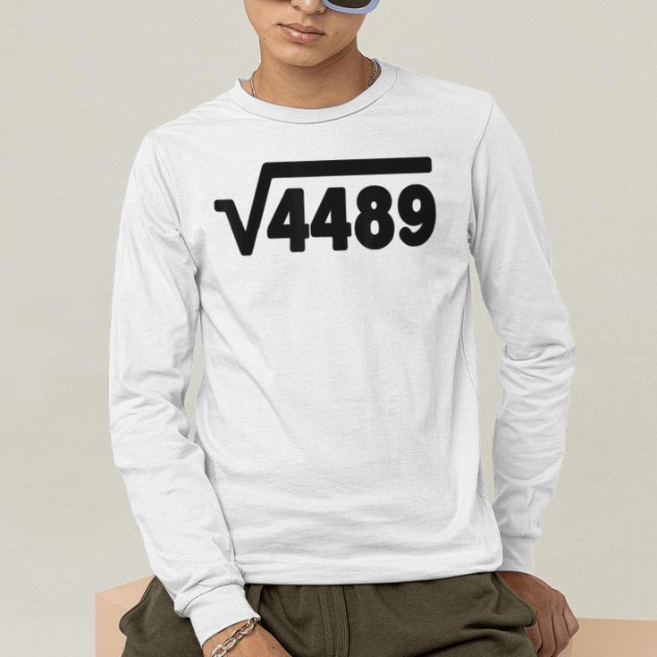67 Meme Square Root 4489 Six Seven Slang Math Teacher Men's Long Sleeve T-Shirt, funny gift