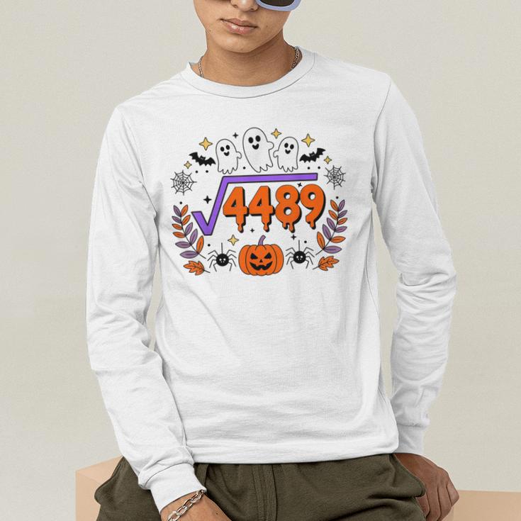 67 Meme Square Root 4489 Teen Six Seven Slang Math Teacher Men's Long Sleeve T-Shirt, funny gift