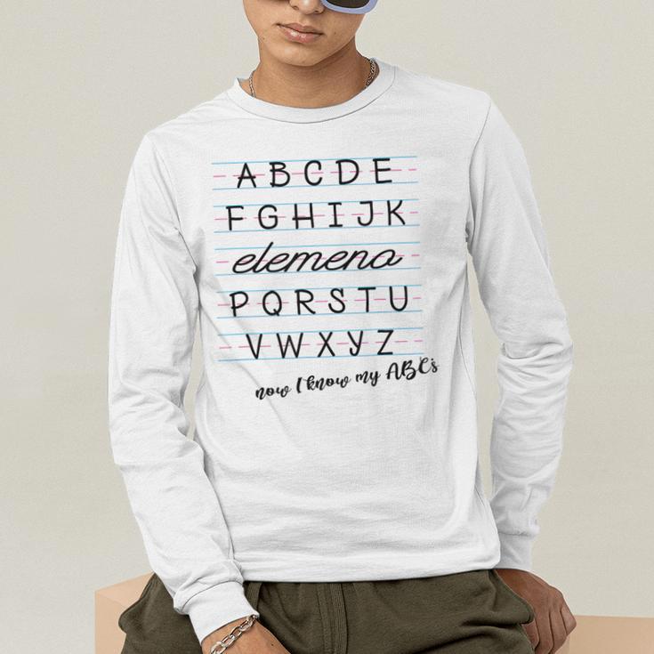 ABC Elemeno Shirt Alphabet Kindergarten Preschool Teacher Men's Long Sleeve T-Shirt, funny gift ABC Elemeno Shirt Alphabet Kindergarten Preschool Teacher Men's Long Sleeve T-Shirt, funny gift