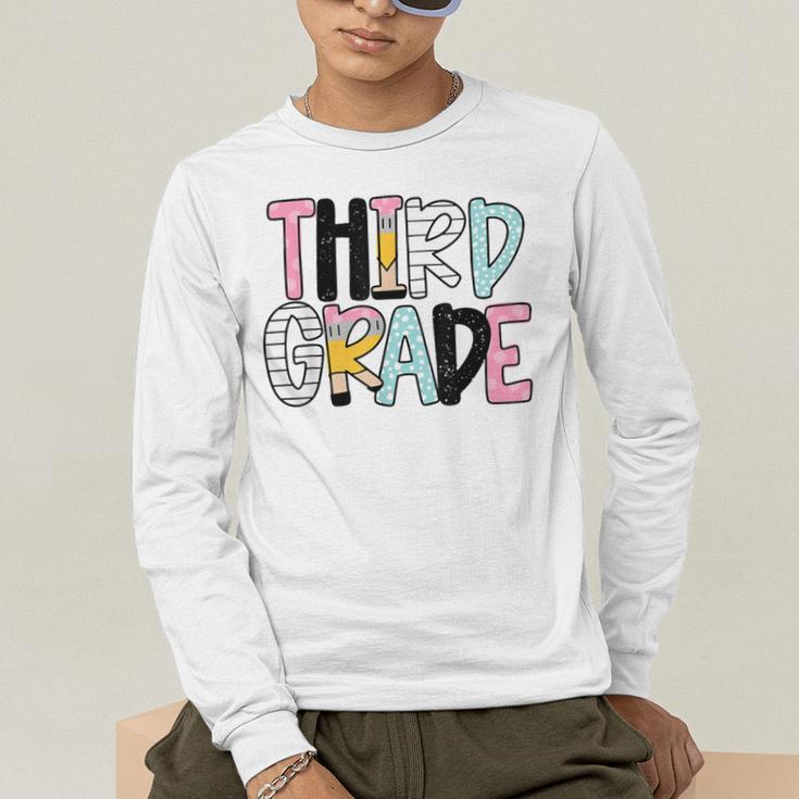 Back To School Third Grade Teacher First Day Of 3rd Grade Men's Long Sleeve T-Shirt, funny gift Back To School Third Grade Teacher First Day Of 3rd Grade Men's Long Sleeve T-Shirt, funny gift