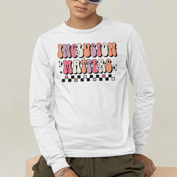 Boho Inclusion Matters Special Education SPED Teacher Women Men's Long Sleeve T-Shirt, funny gift Boho Inclusion Matters Special Education SPED Teacher Women Men's Long Sleeve T-Shirt, funny gift