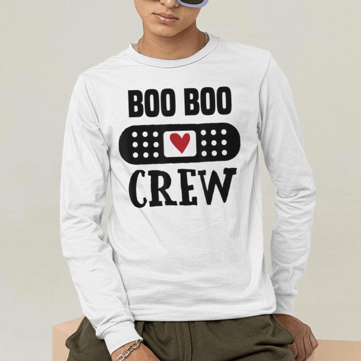 Boo Boo Crew First Aid School Nurse Day Care Teacher Men's Long Sleeve T-Shirt, funny gift Boo Boo Crew First Aid School Nurse Day Care Teacher Men's Long Sleeve T-Shirt, funny gift