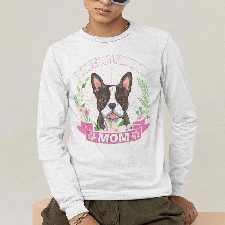 Boston Terrier Mom Mother's Day Men's Long Sleeve T-Shirt, funny gift