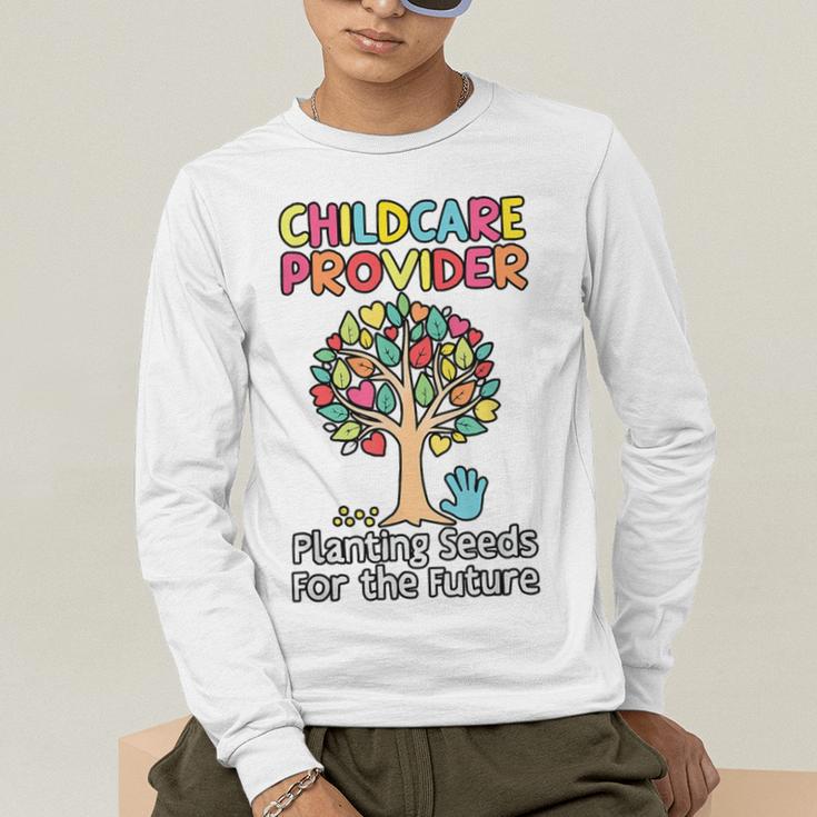 Childcare Provider Job Daycare Provider Daycare Teacher Men's Long Sleeve T-Shirt, funny gift