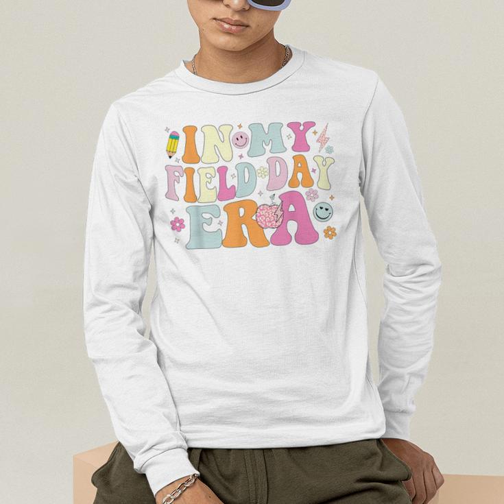 In My Field Day Era Teacher Kids Cute Groovy Field Day Men's Long Sleeve T-Shirt, funny gift