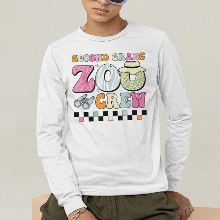 Field Zoo Trip Shirt For Teacher Second Grade Crew Men's Long Sleeve T-Shirt, funny gift