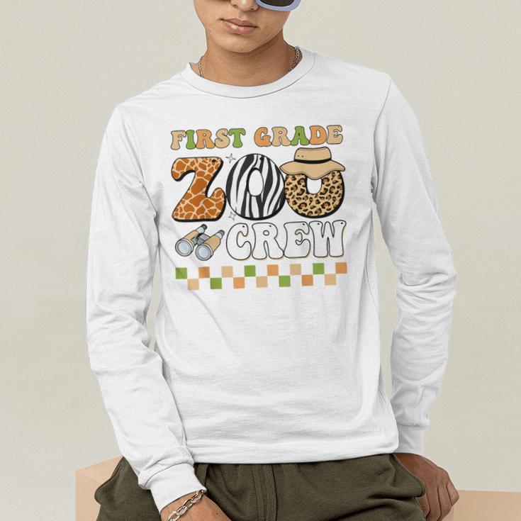 Field Zoo Trip Teacher First Grade Crew Back To School Men's Long Sleeve T-Shirt, funny gift Field Zoo Trip Teacher First Grade Crew Back To School Men's Long Sleeve T-Shirt, funny gift
