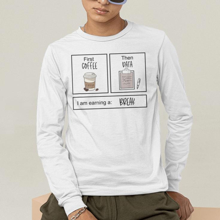 First Coffee Then IEP Teacher SPED Teacher Coffee Lover Men's Long Sleeve T-Shirt, funny gift First Coffee Then IEP Teacher SPED Teacher Coffee Lover Men's Long Sleeve T-Shirt, funny gift