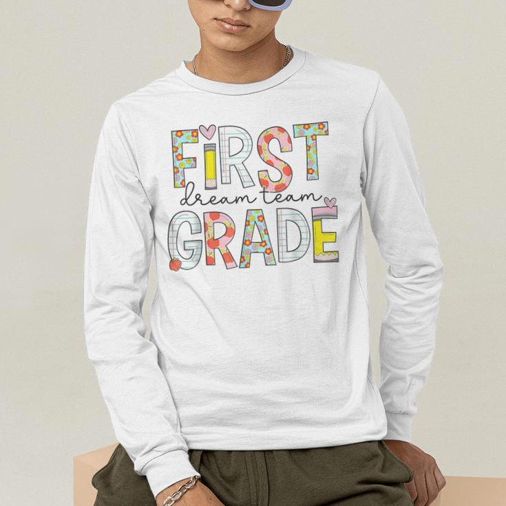 First Grade Dream Team 1st Grade Teacher First Day Of School Men's Long Sleeve T-Shirt, funny gift First Grade Dream Team 1st Grade Teacher First Day Of School Men's Long Sleeve T-Shirt, funny gift