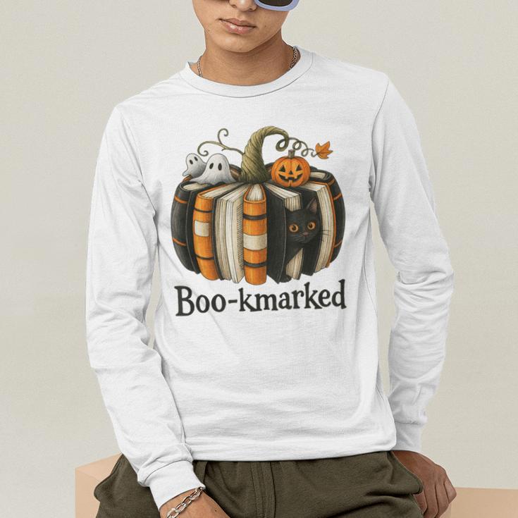 Fun Fall Book Lover Cute Teacher Student Halloween Men's Long Sleeve T-Shirt, funny gift Fun Fall Book Lover Cute Teacher Student Halloween Men's Long Sleeve T-Shirt, funny gift