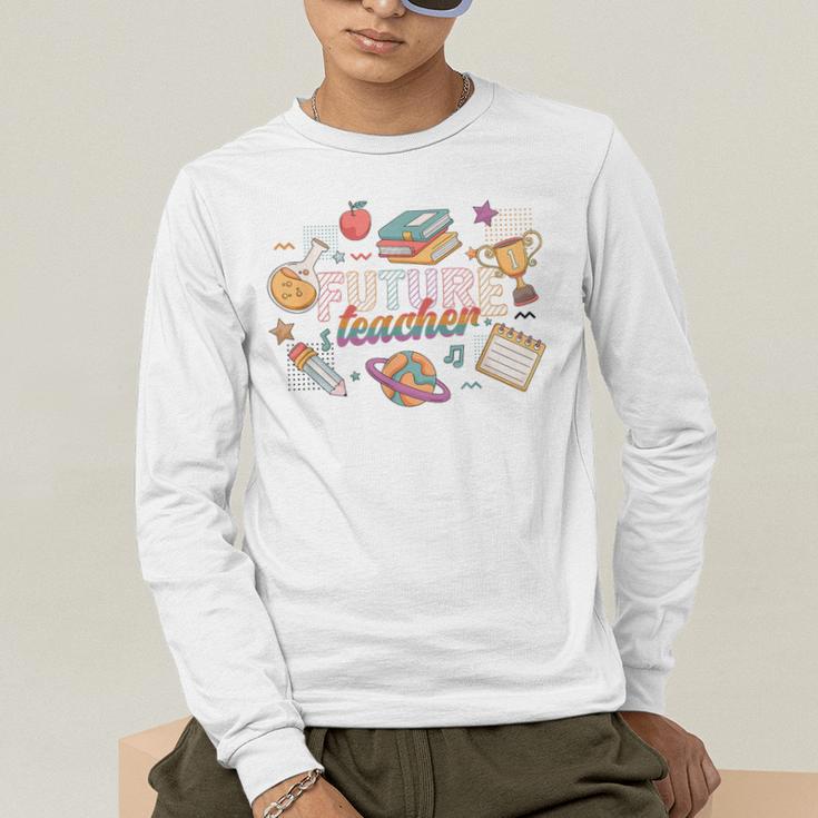Future Teacher Costume For Kids Men's Long Sleeve T-Shirt, funny gift Future Teacher Costume For Kids Men's Long Sleeve T-Shirt, funny gift