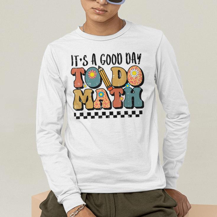 Good Day To Do Math Teacher Vintage Groovy Nerd Women Men Men's Long Sleeve T-Shirt, funny gift Good Day To Do Math Teacher Vintage Groovy Nerd Women Men Men's Long Sleeve T-Shirt, funny gift