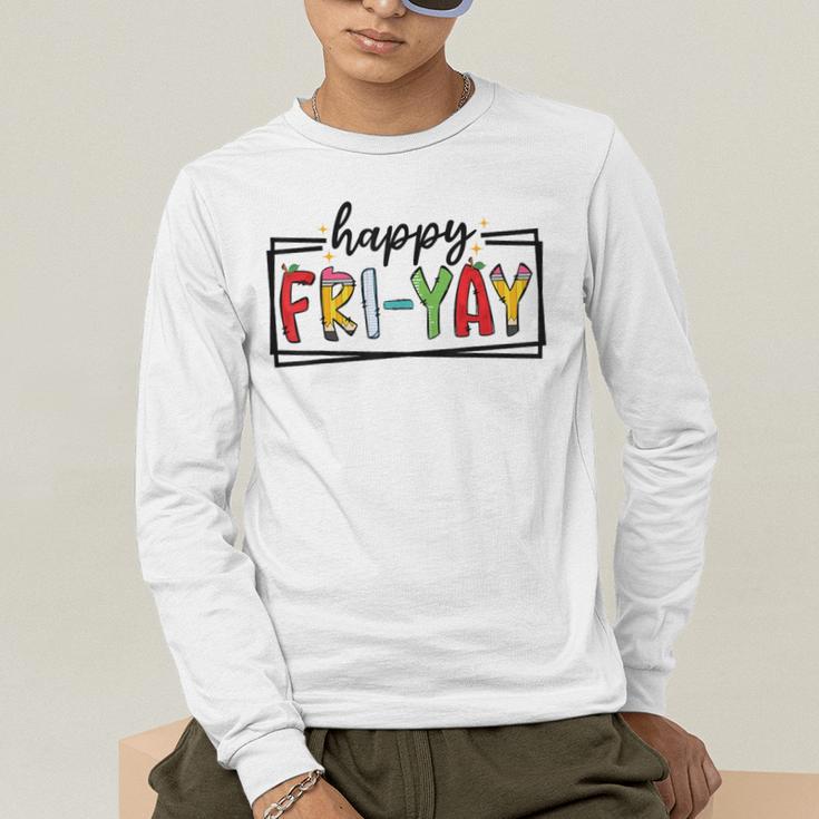 Happy Fri-Yay Friday Lovers Teacher Fri Yay Weekend Men's Long Sleeve T-Shirt, funny gift Happy Fri-Yay Friday Lovers Teacher Fri Yay Weekend Men's Long Sleeve T-Shirt, funny gift