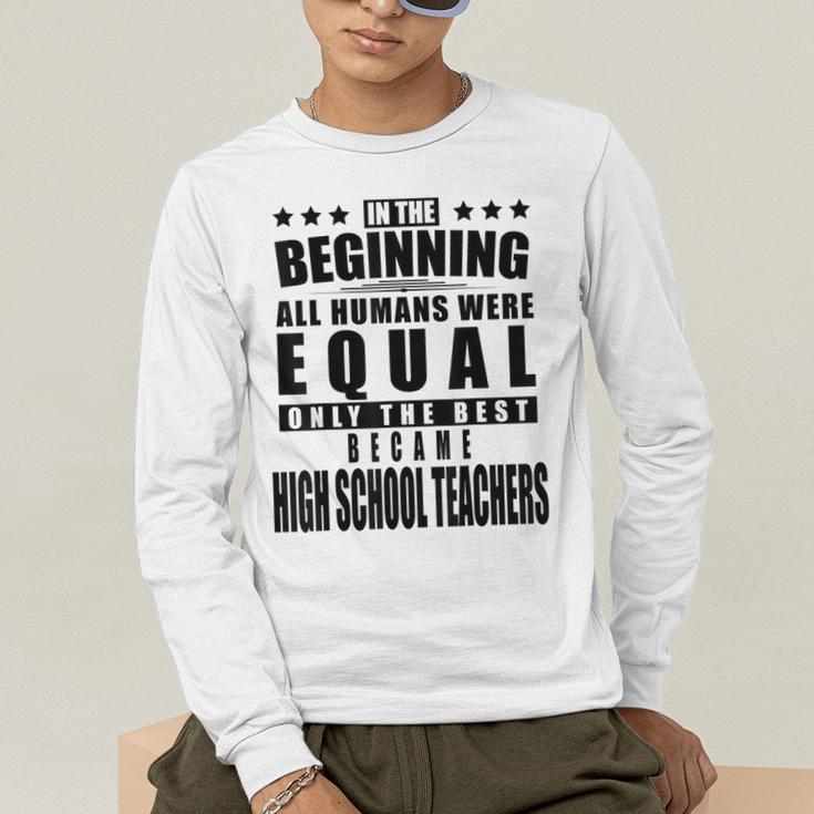 High School Teacher Personalized Men's Long Sleeve T-Shirt, funny gift High School Teacher Personalized Men's Long Sleeve T-Shirt, funny gift