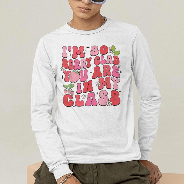 I'm So Berry Glad You Are Strawberry Elementary Teacher Men's Long Sleeve T-Shirt, funny gift I'm So Berry Glad You Are Strawberry Elementary Teacher Men's Long Sleeve T-Shirt, funny gift