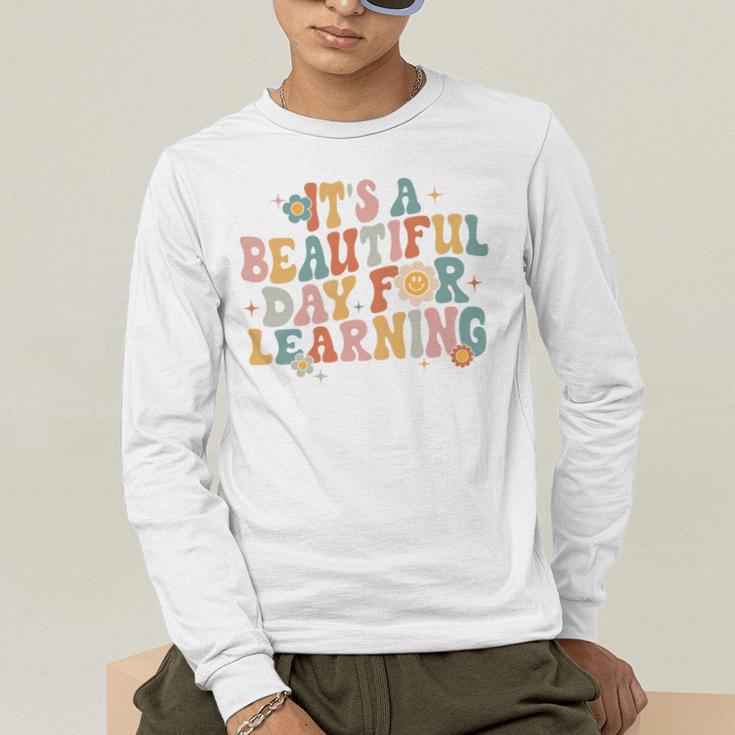 It's a Beautiful Day For Learning Teacher Students Men Women Men's Long Sleeve T-Shirt, funny gift It's a Beautiful Day For Learning Teacher Students Men Women Men's Long Sleeve T-Shirt, funny gift