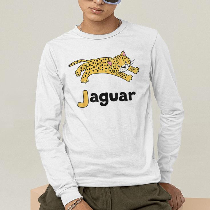 J Is For Jaguar ABC Alphabet T-Shirt For Teachers Students Men's Long Sleeve T-Shirt, funny gift J Is For Jaguar ABC Alphabet T-Shirt For Teachers Students Men's Long Sleeve T-Shirt, funny gift